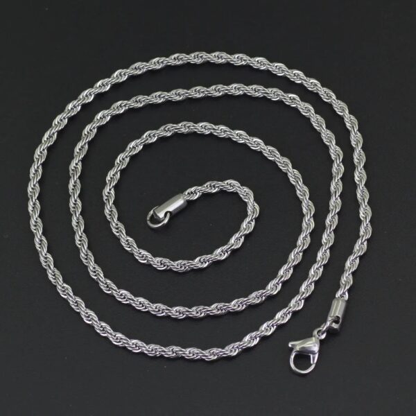 Rope Chain - 3mm Silver - Image 2