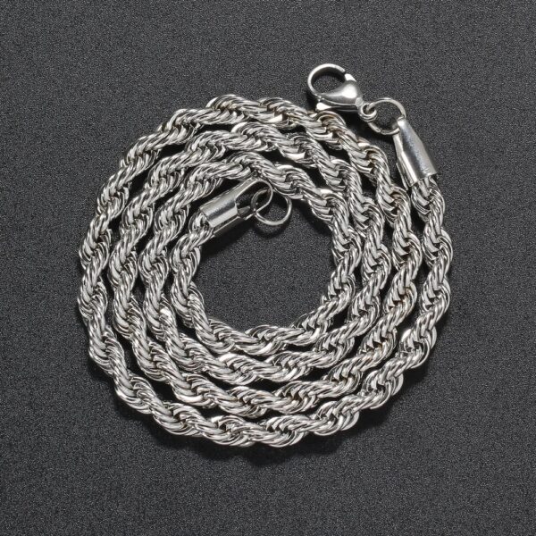 Rope Chain - 5mm Silver - Image 3