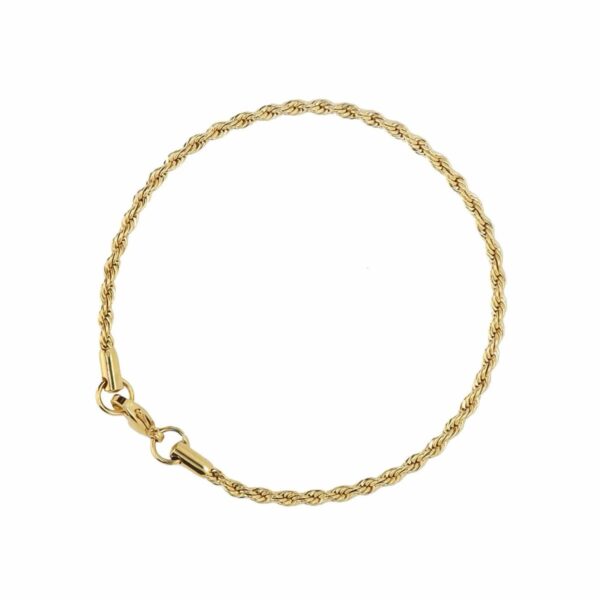 Rope Bracelet - 3mm Gold